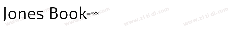 Jones Book字体转换